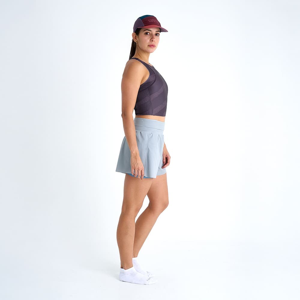 PANTALONETA RUNNING/PADEL CON SHORT INTERNO BREEZE GRAY PARA MUJER - imagen 5