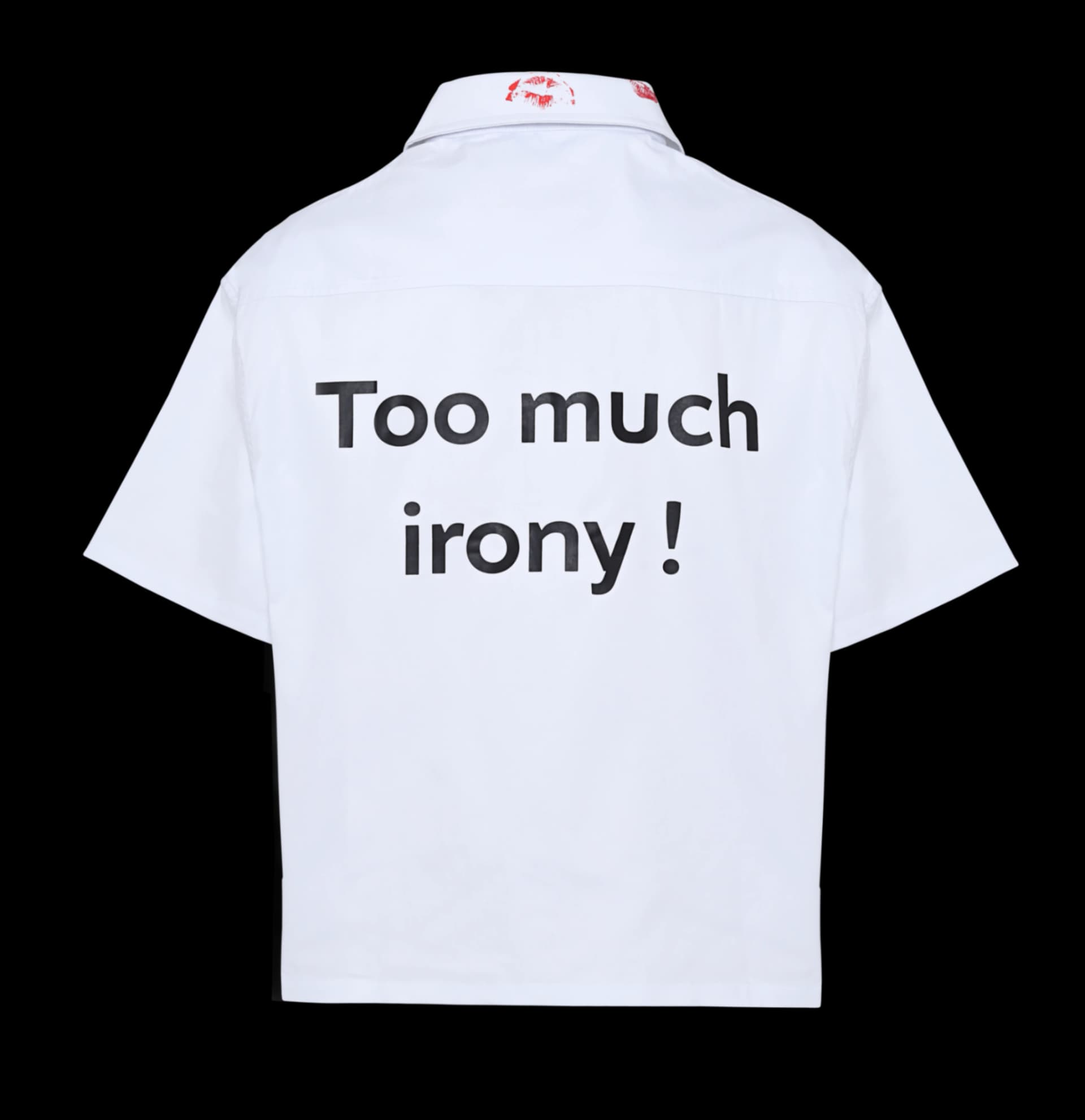 TOO MUCH IRONY! WHITE OVERSHIRT - imagen 3