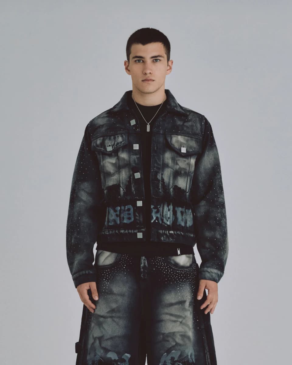 94' UNDRGLD Double Destroyed Jacket Vintage Gray - imagen 9