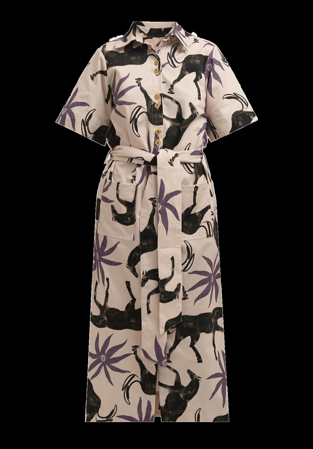 Vestido Camisero Estela Lila - imagen 2