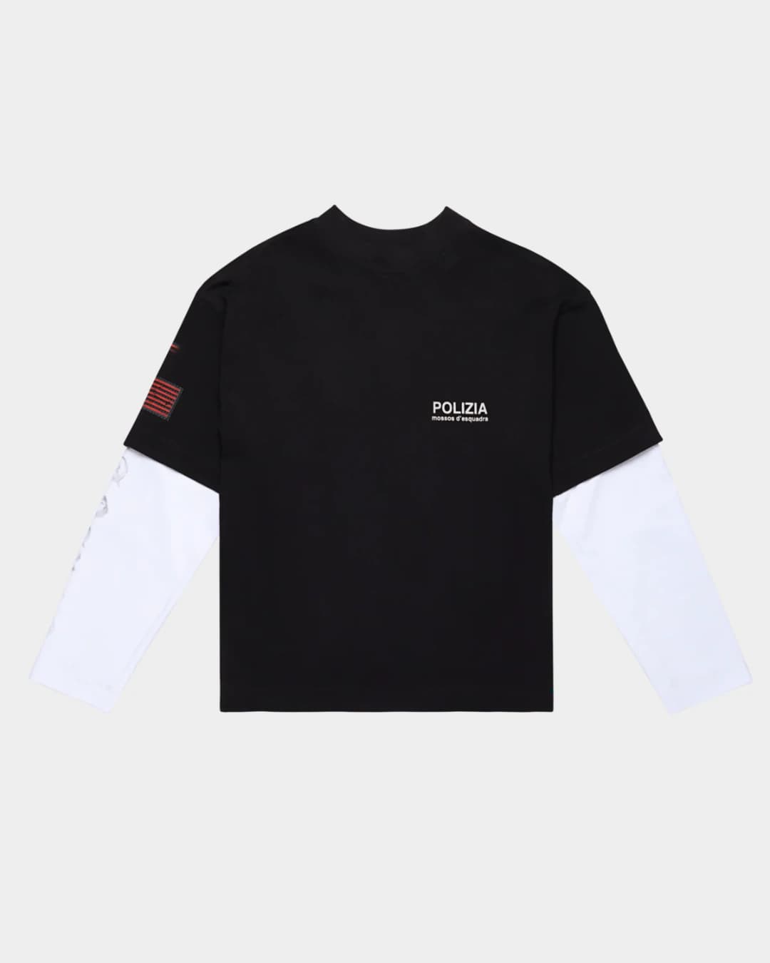 POLIZIA BLACK/WHITE DOUBLE SLEEVE - imagen 1