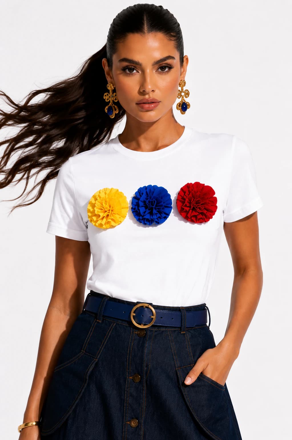 Camiseta Colombia blanca