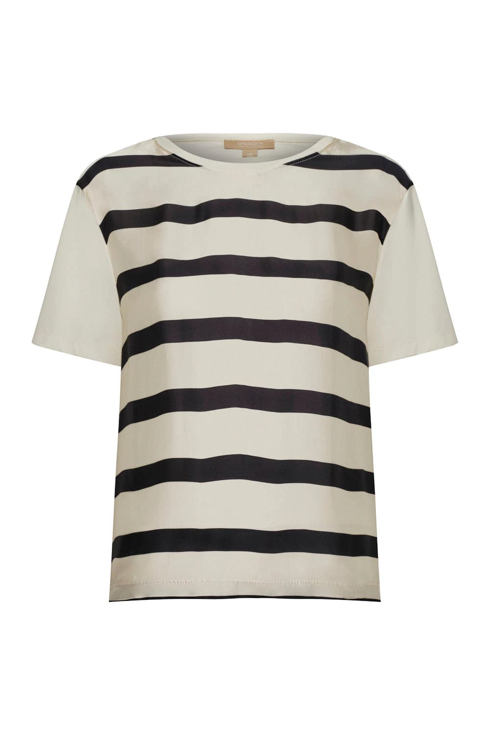 Camiseta lourdes line between ivory negro - imagen 1