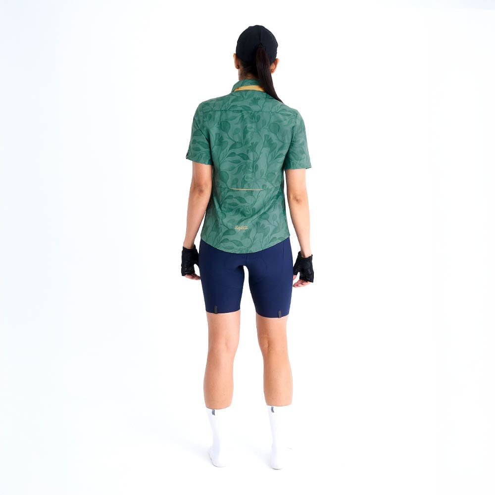 CAMISA CICLISMO MANGA CORTA OUTLAND GREEN PARA MUJER - imagen 2