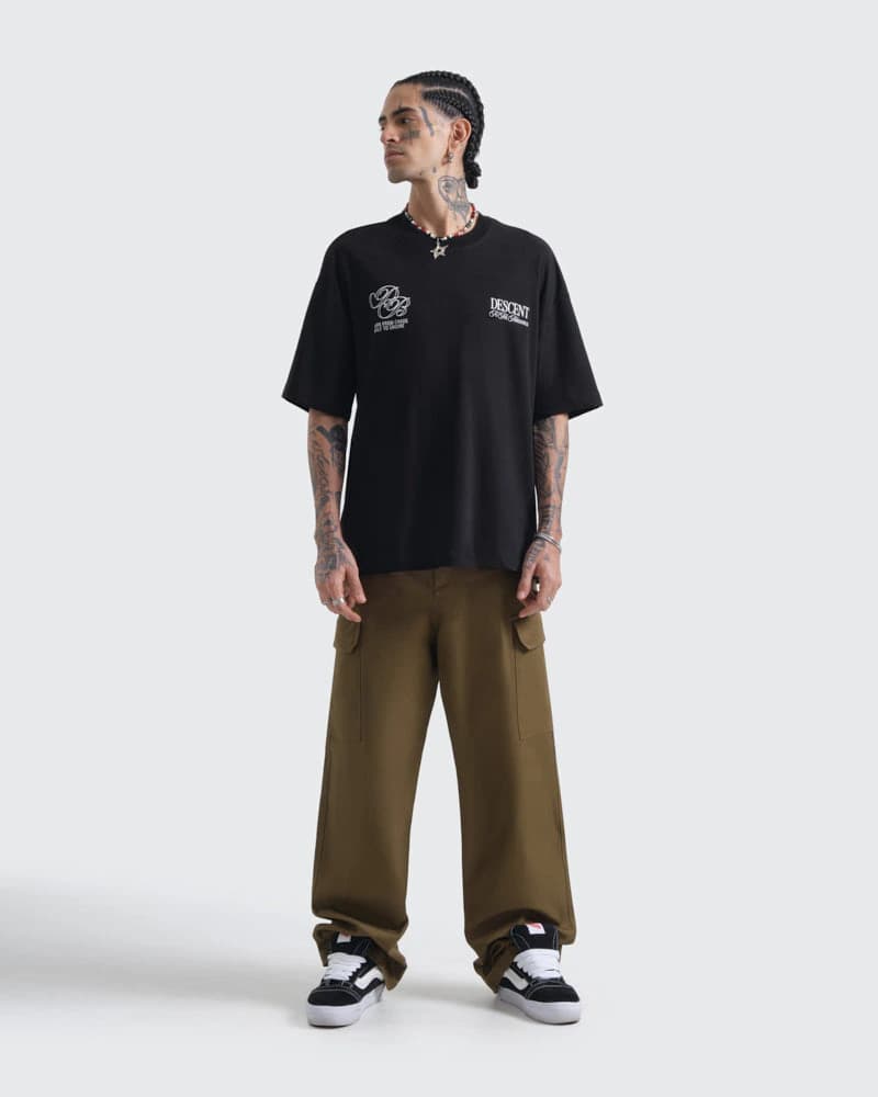 Camiseta Negra Oversize Descent - imagen 7