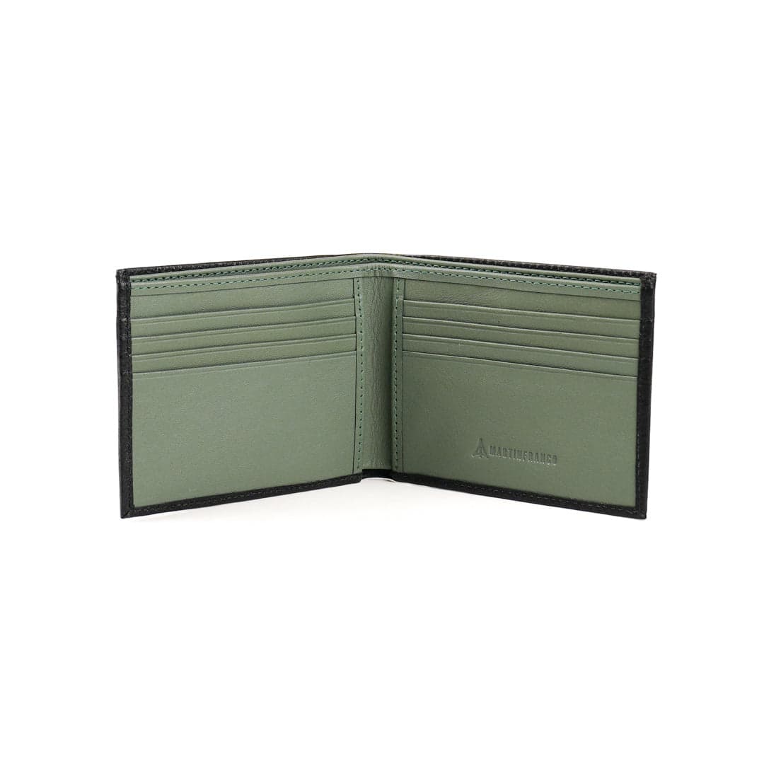 BILLETERA HOMBRE CAS NEGRO X VERDE - imagen 2