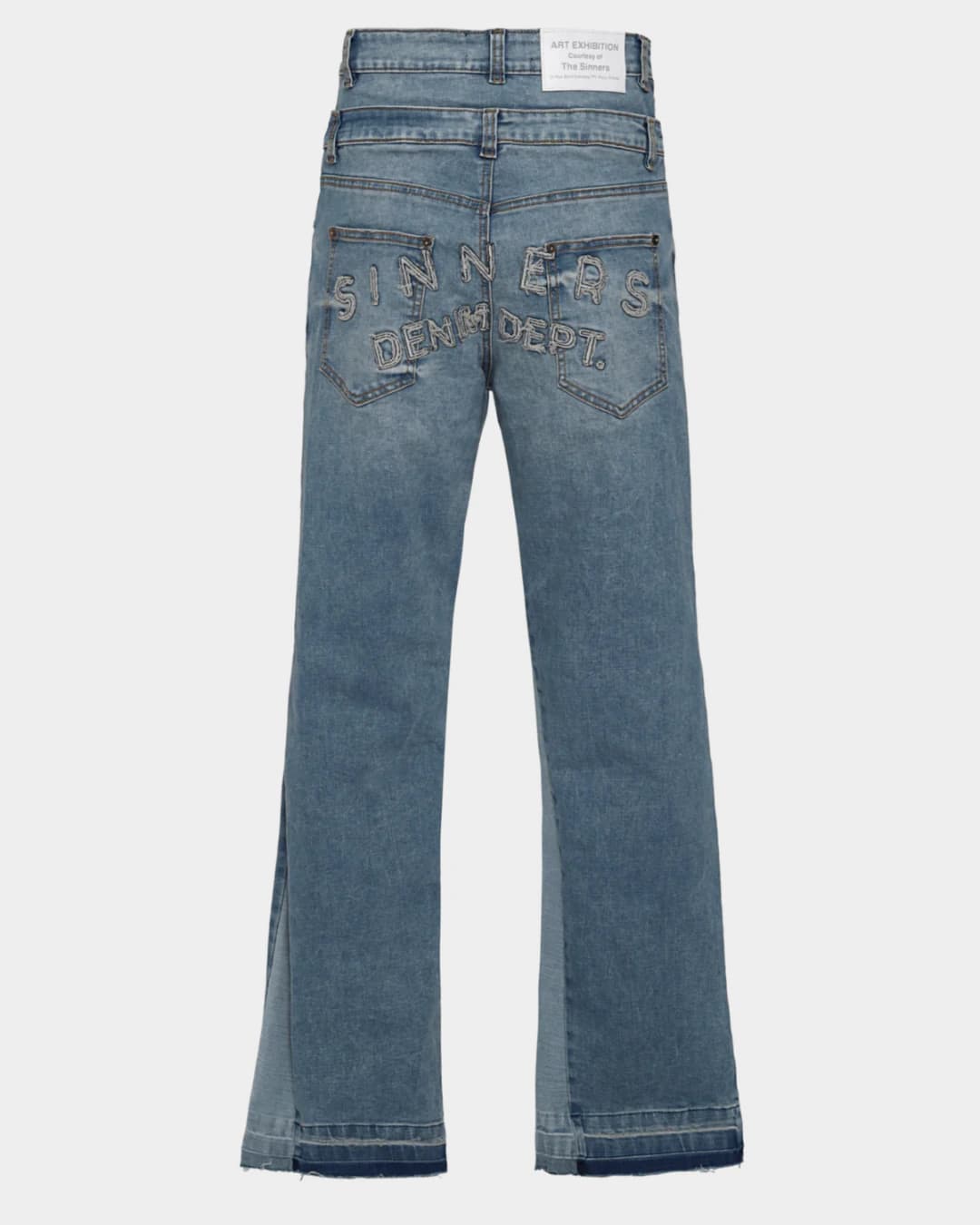 SINNERS DOUBLE BLUE FLARED JEANS - imagen 2