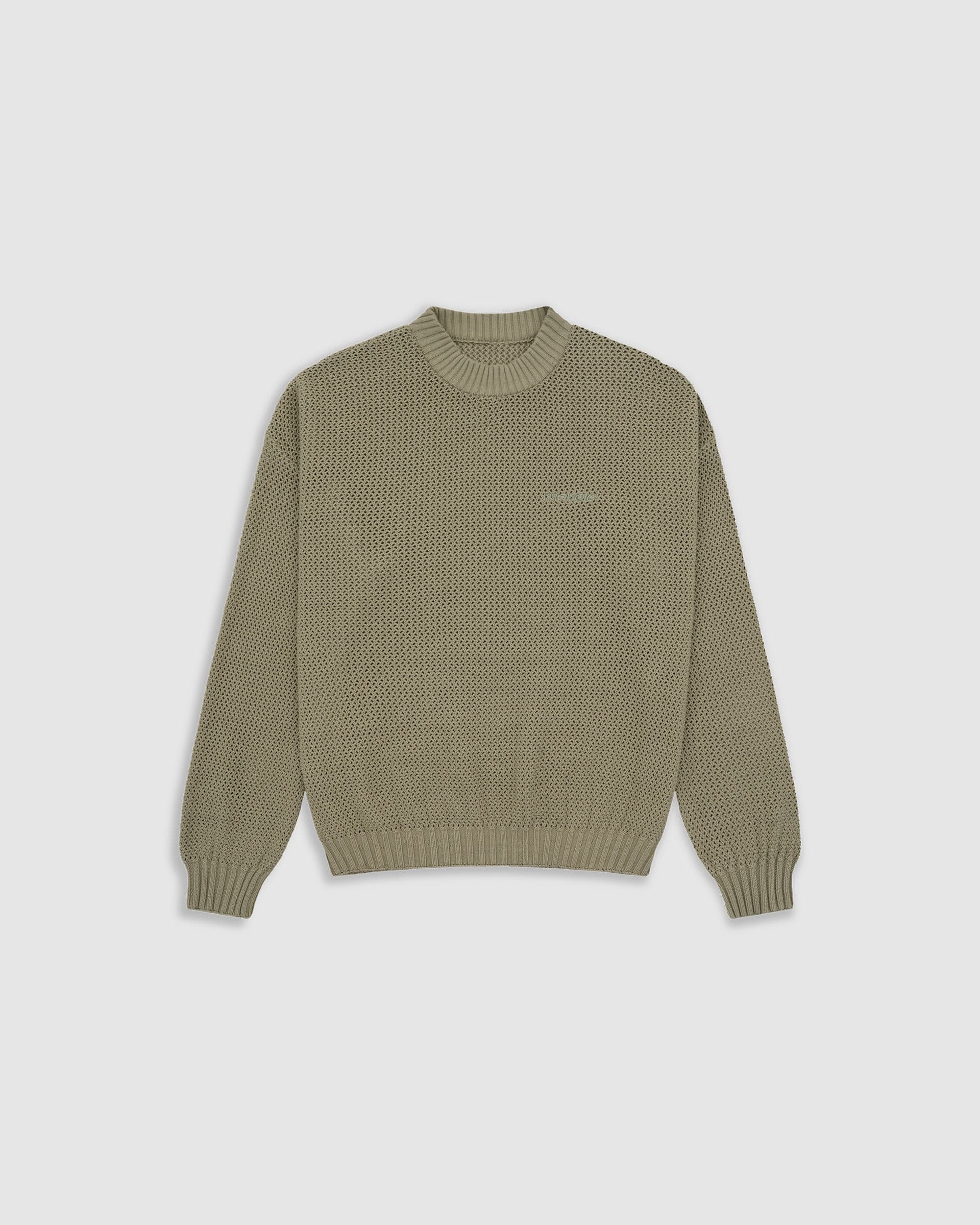 Knit Monogram Sweater - Verde Oliva - imagen 8
