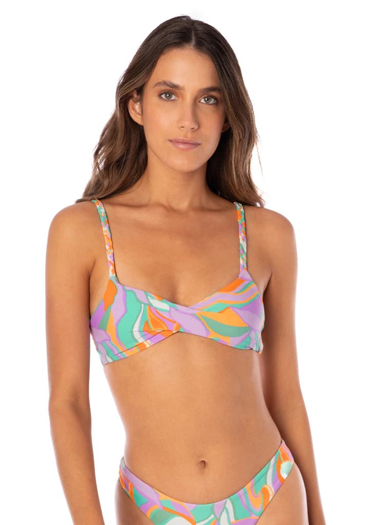 Maaji Urban Oasis Temis Twisted Bralette Bikini Top - imagen 3