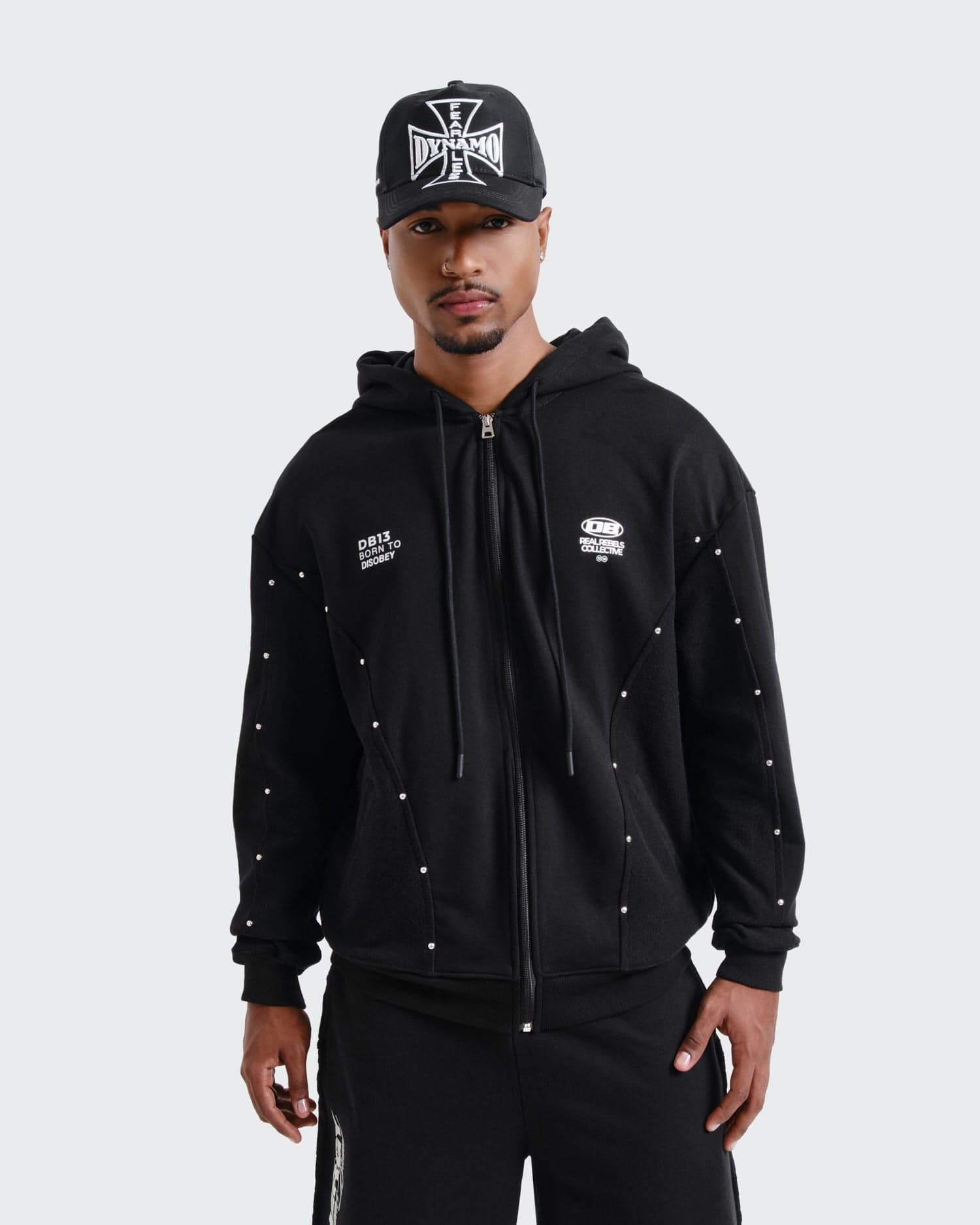 Hoodie Negro Oversize Real Rebels - imagen 2