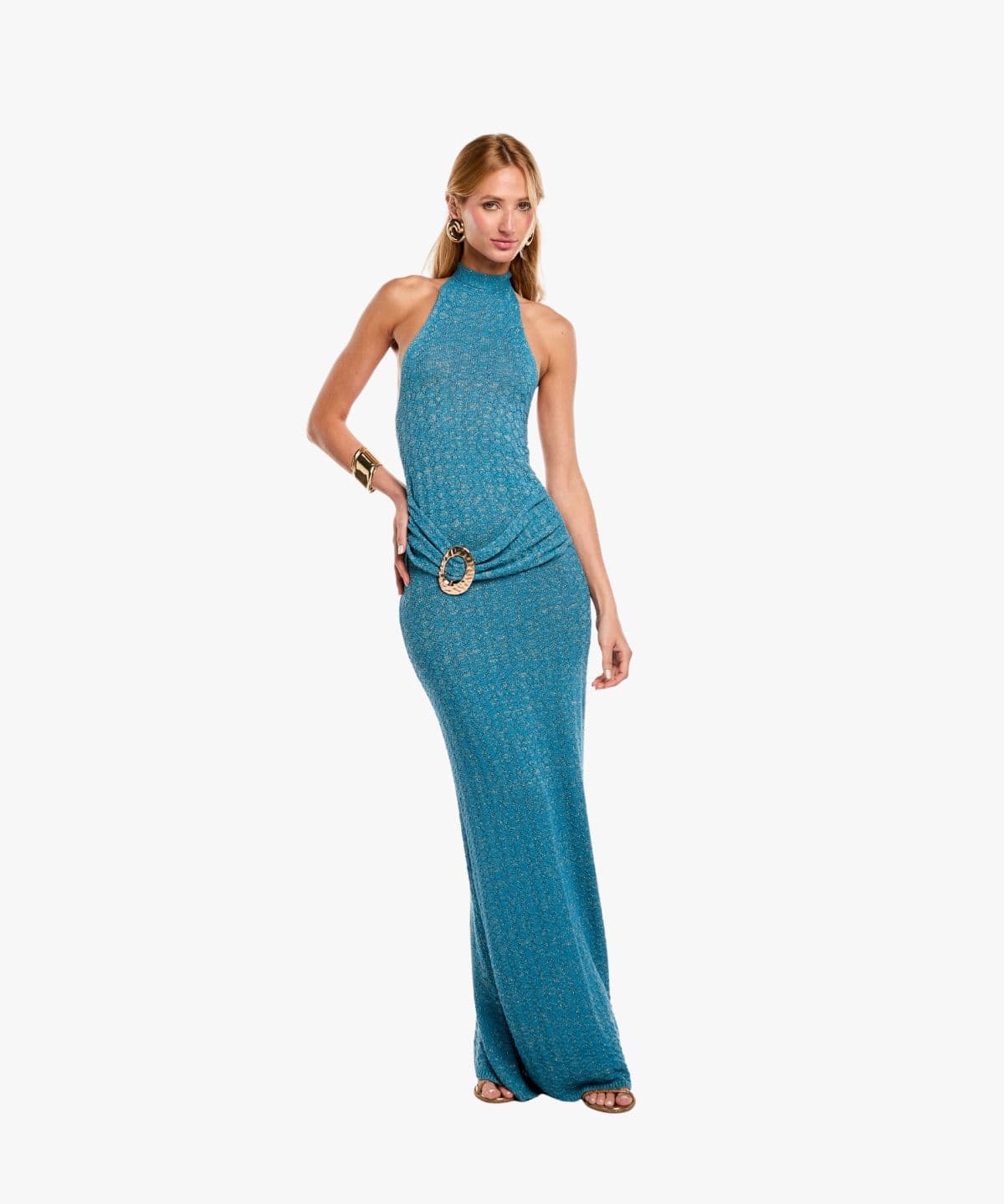 Ceci Teal Dress