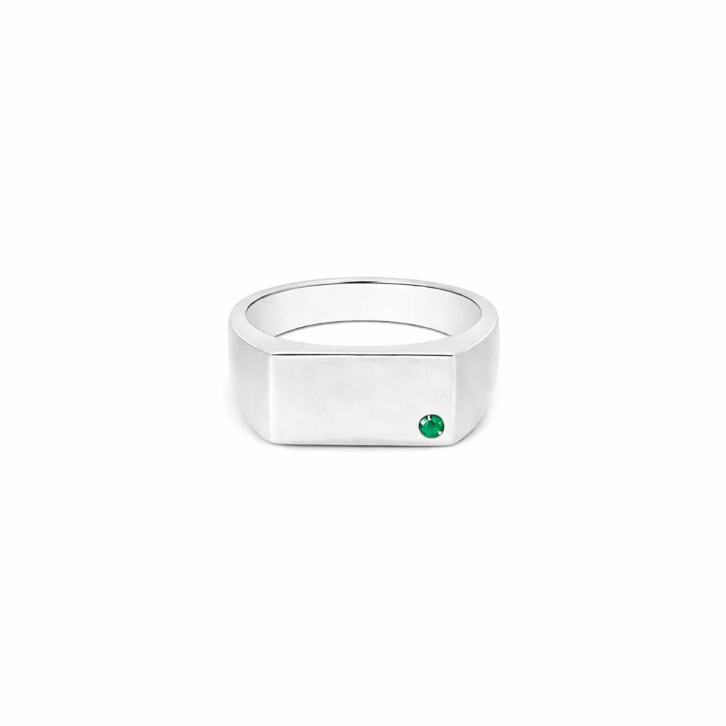 EIGHTH AVE RING | ANILLO EN PLATA LEY 925 CON PIEDRA