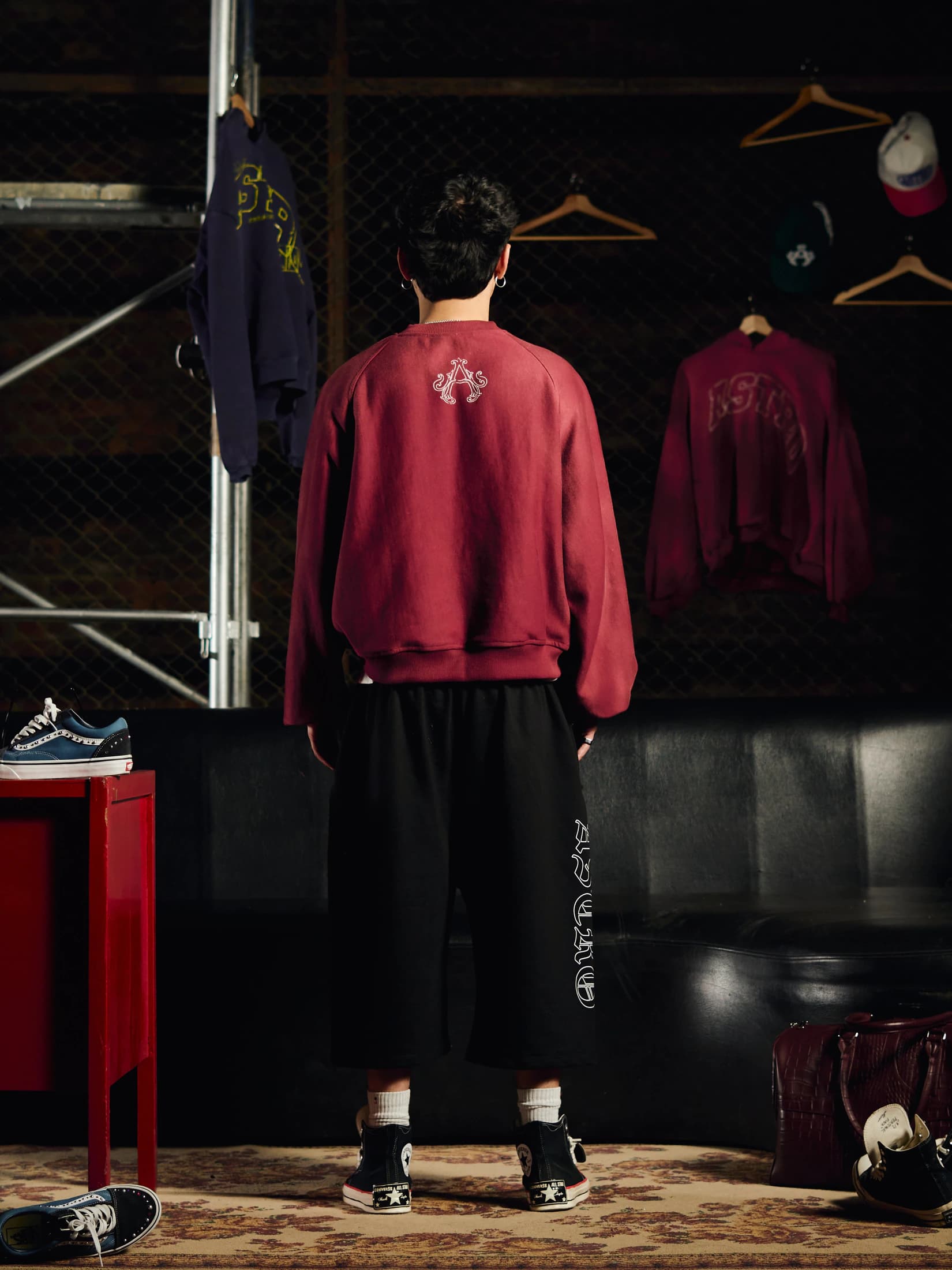 Crewneck Sun Faded — Burgundy - imagen 4