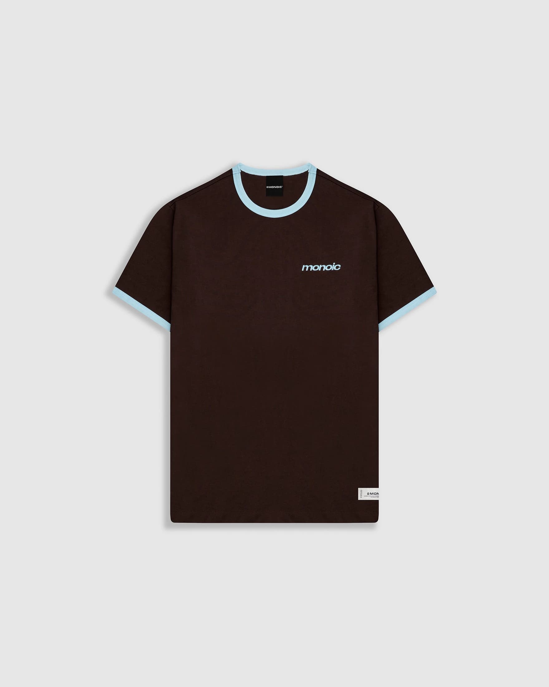 Camiseta Ringer Tee – Café y Azul - imagen 1
