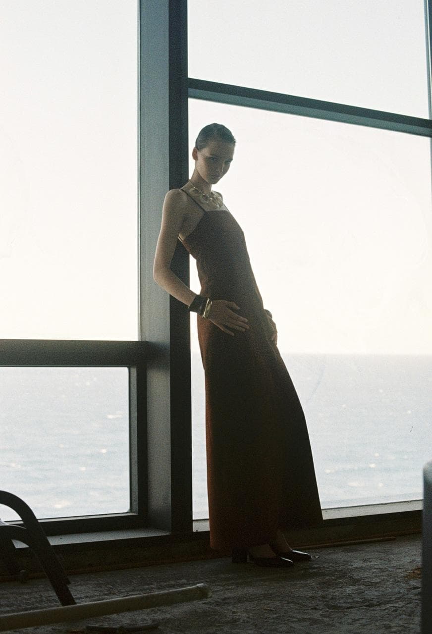 "LA OLA" TERRACOTTA DRESS (PRE-ORDER) - imagen 1