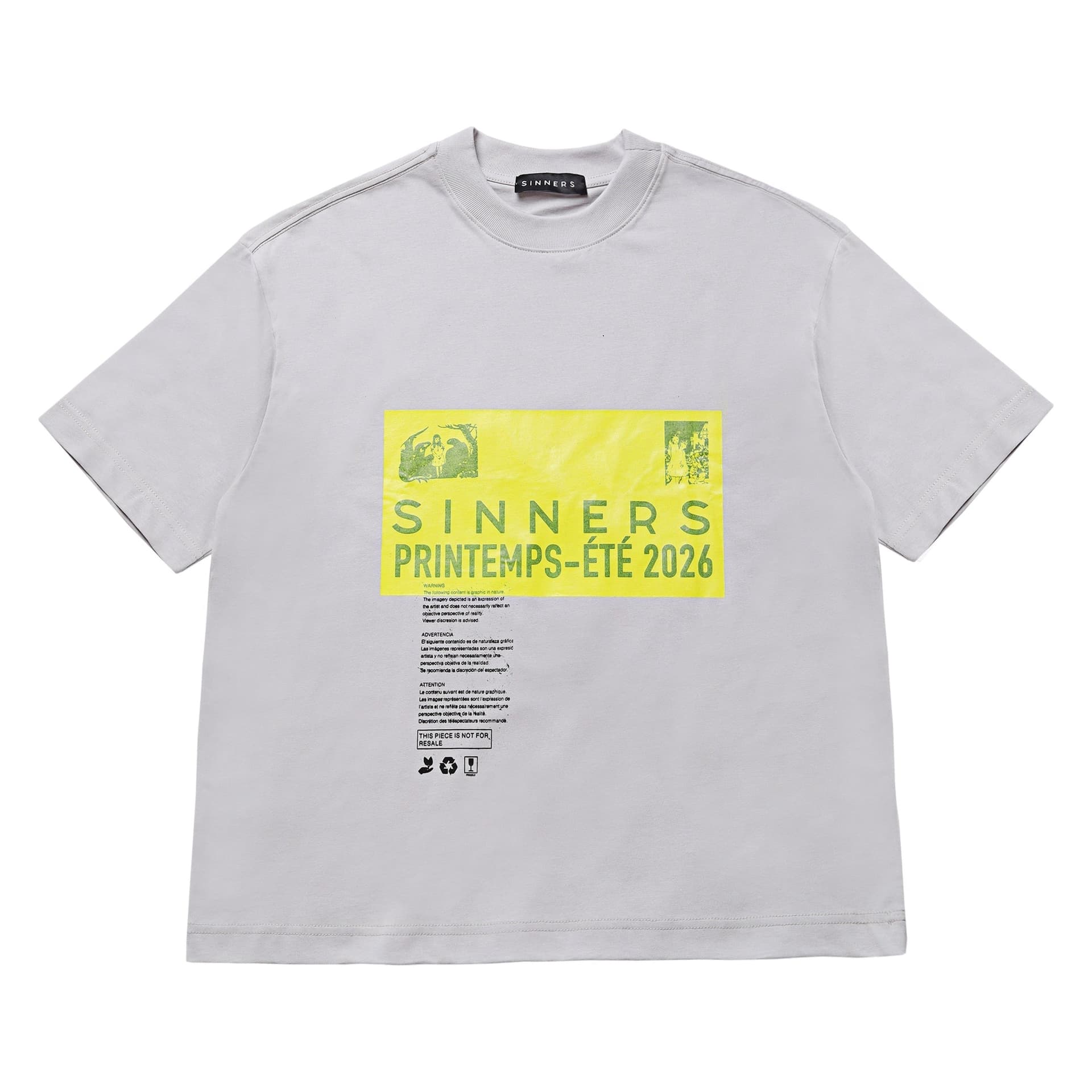 PRE-CAUCION GRAY T-SHIRT