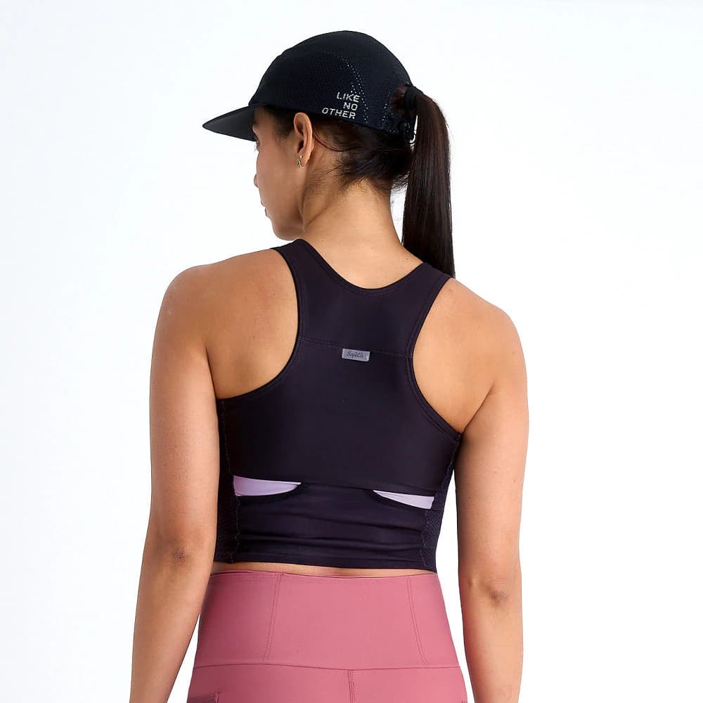 TOP RUNNING/PADEL POCKET BLACK PARA MUJER - imagen 2