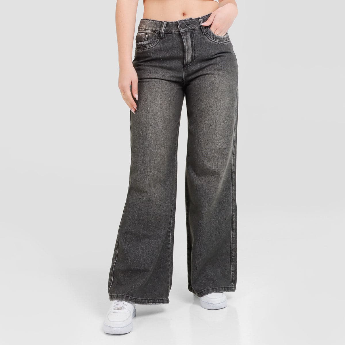 Jean Wide Leg Ax-2704 Gris - imagen 1