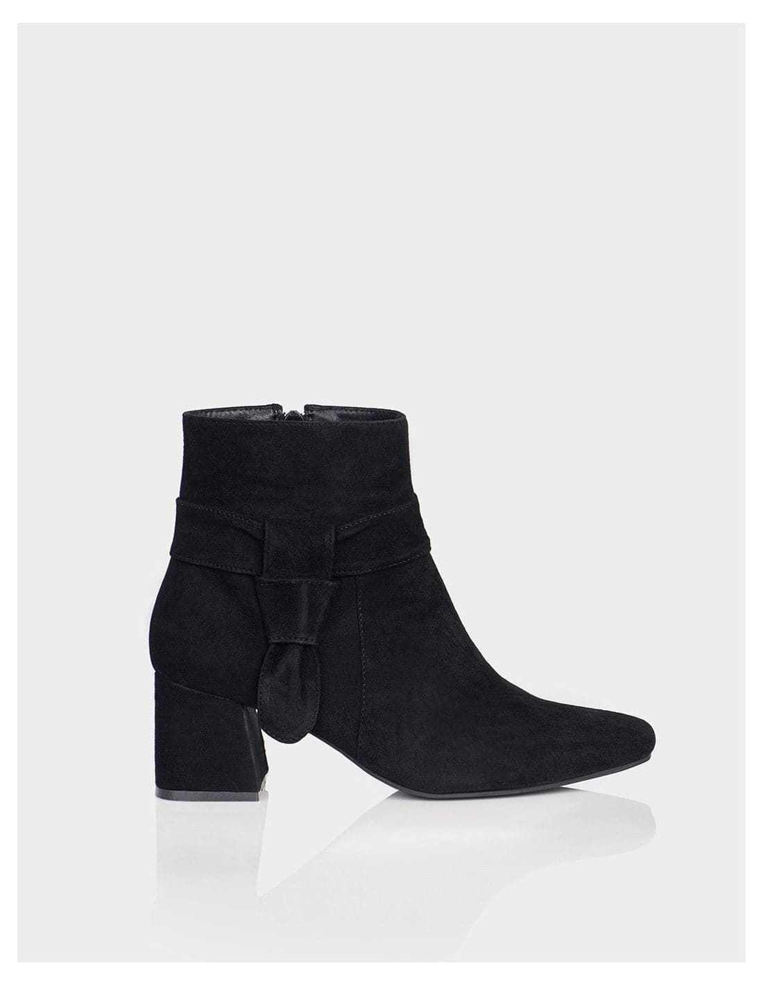 Botin Vanila Ante Negro - imagen 1