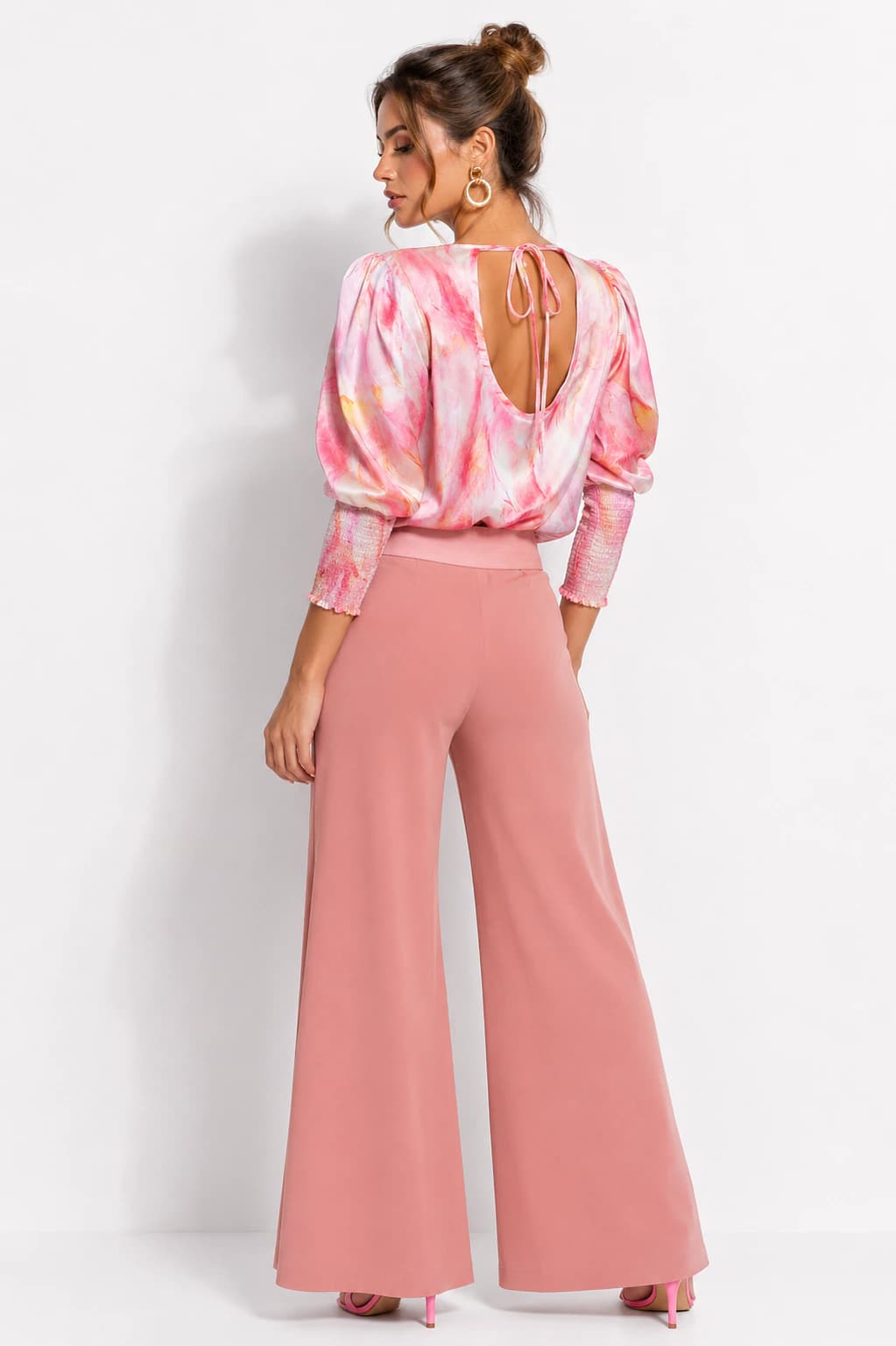 Blusa Arkansas Plumas Salmon - imagen 3