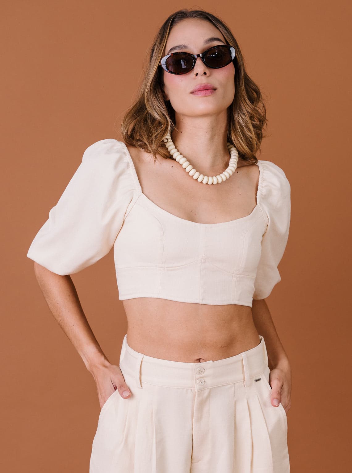 BLUSA CORSET MANTEQUILLA