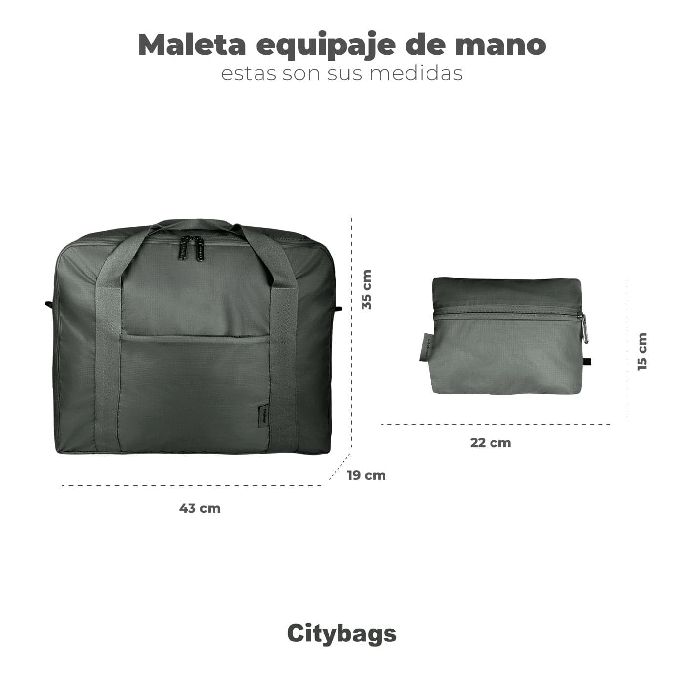 Maleta Articulo Personal Plegable ULTRA Estampado Gatos Citybags Multicolor - imagen 5
