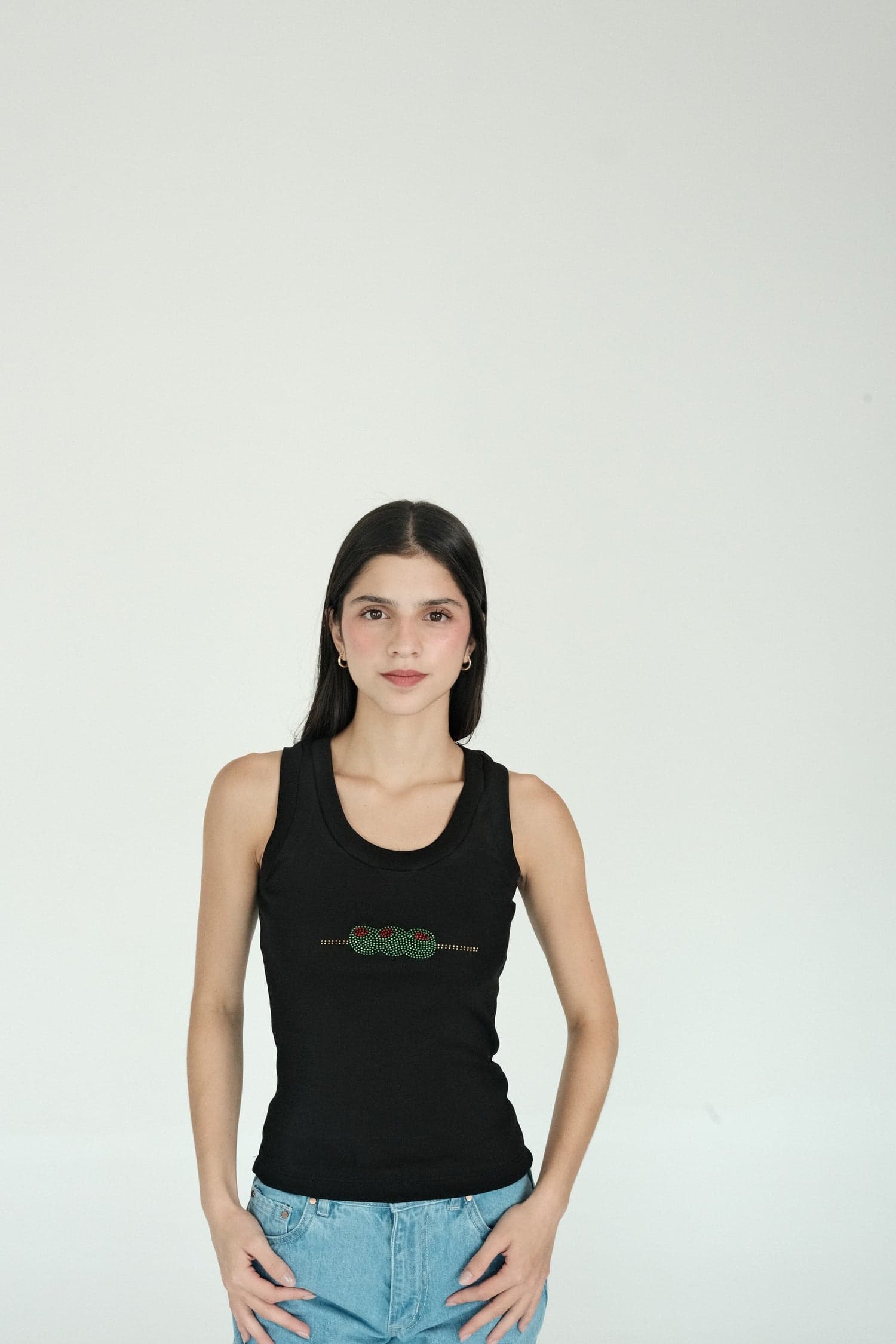 Olive Tank Top (Black)