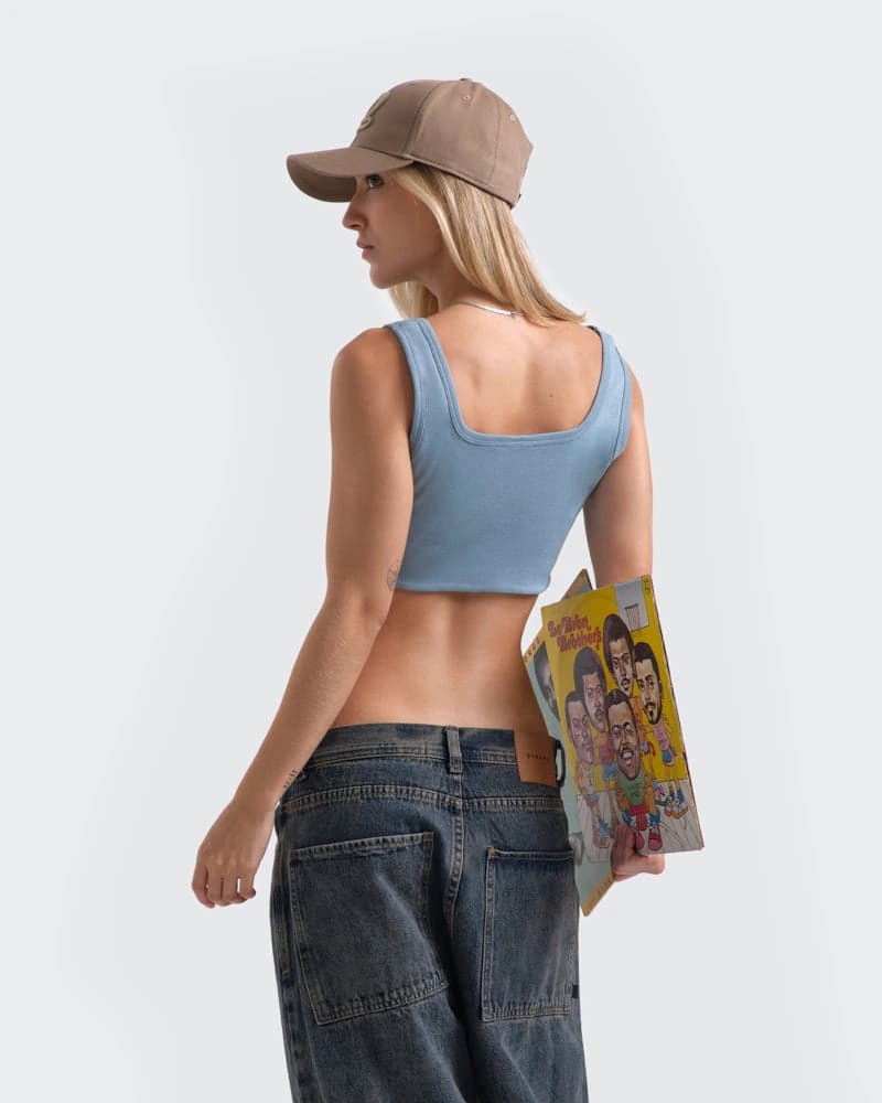 Crop Top Essential Azul - imagen 3