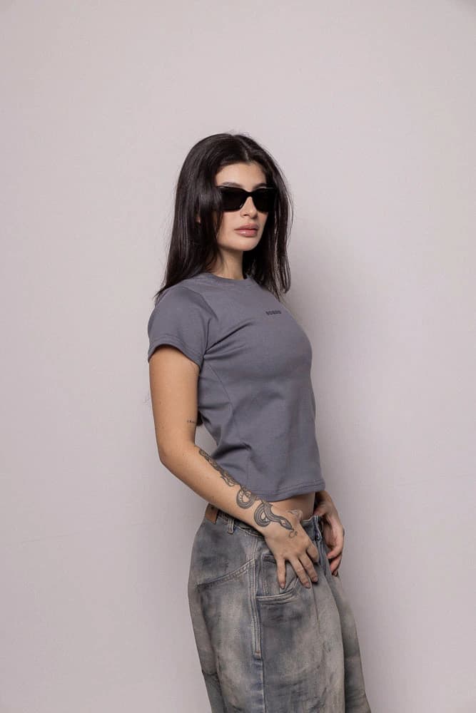 Camiseta 87/27 Basic Rib-Gris - imagen 5