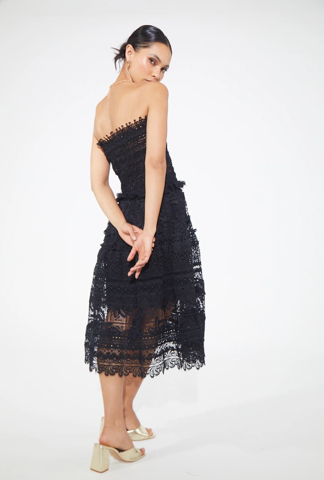 VALLARTA MIDI DRESS BLACK - imagen 4