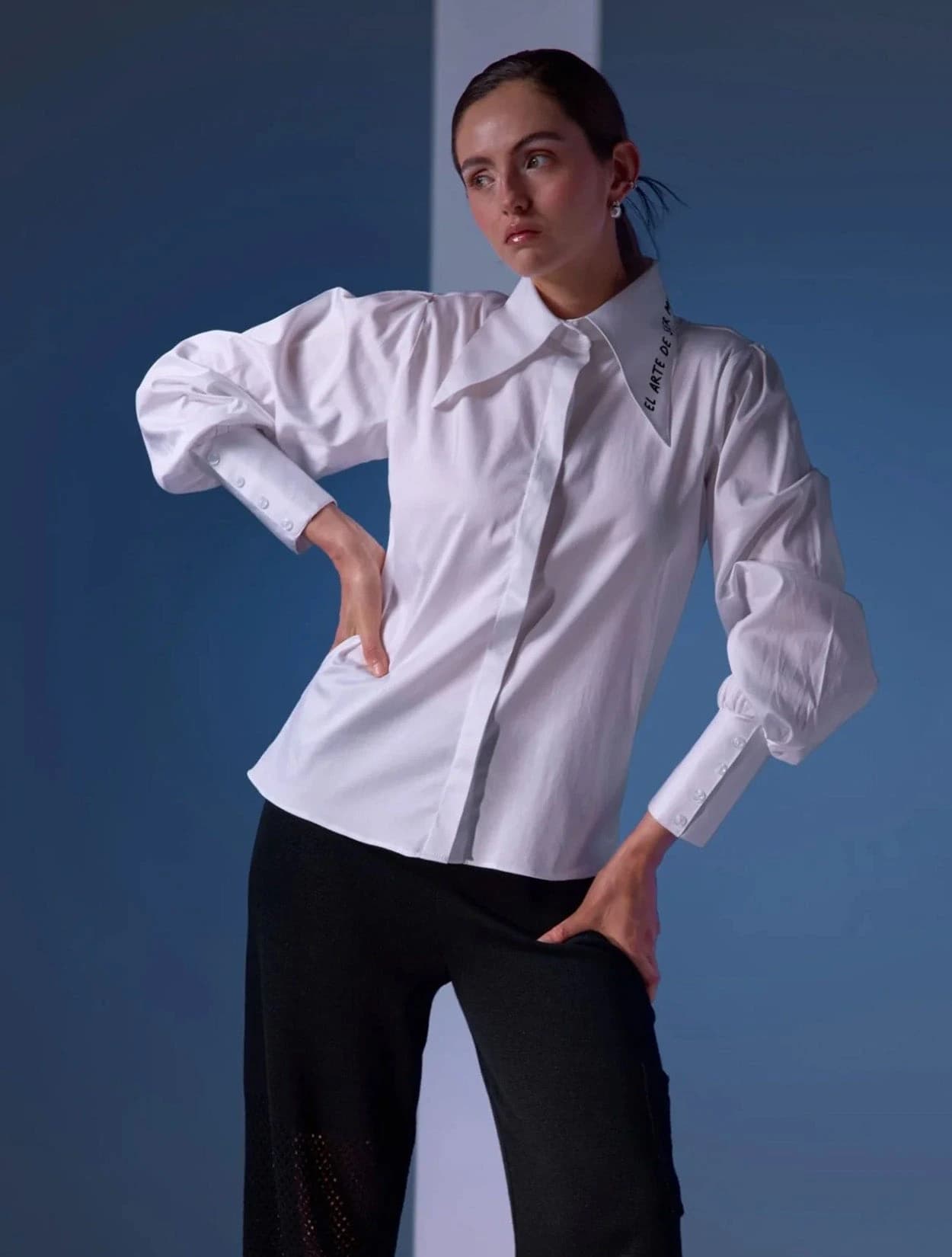 CAMISA CUELLO LARGO - imagen 1
