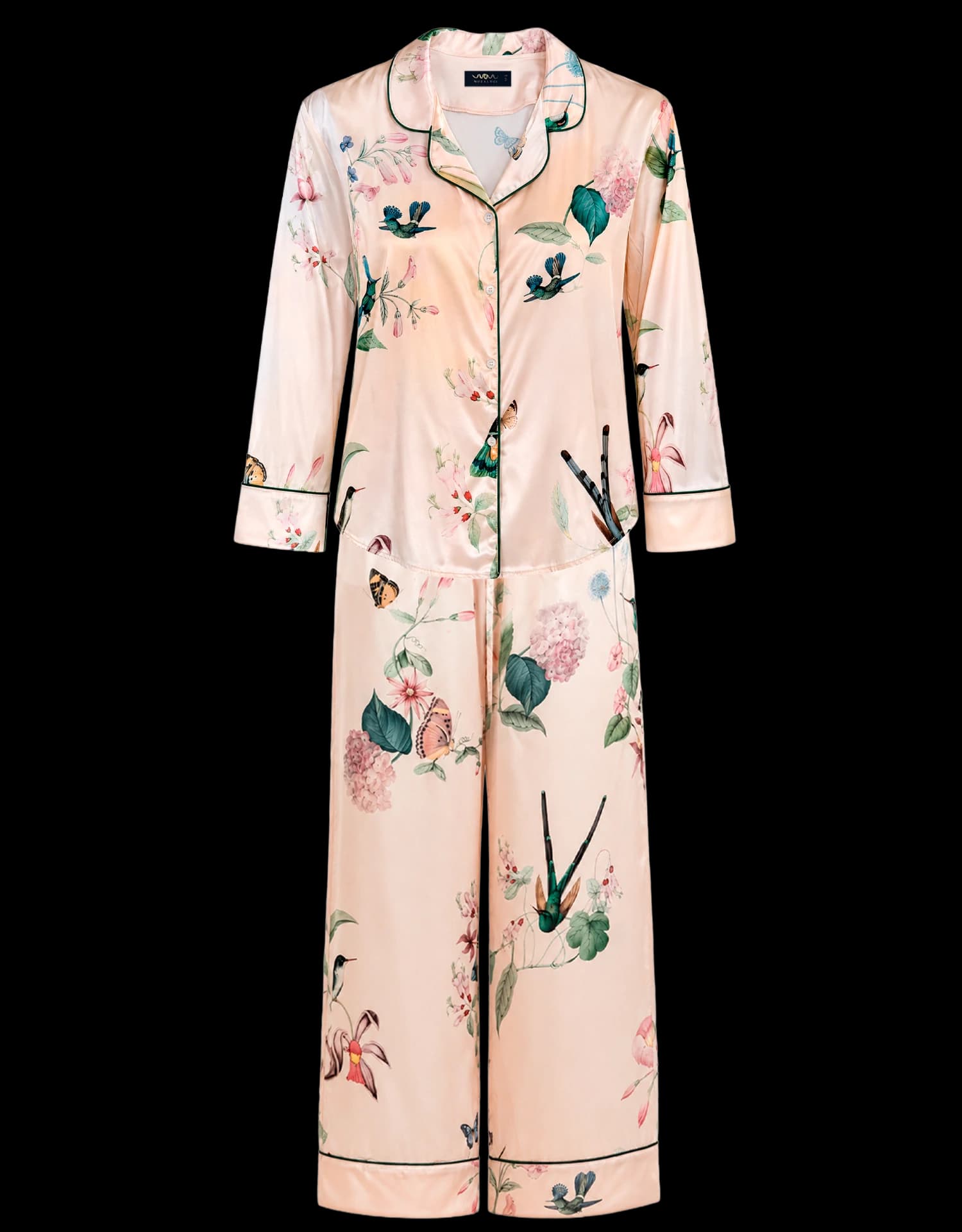 Pijama larga - Ivory  Hummingbird - imagen 3