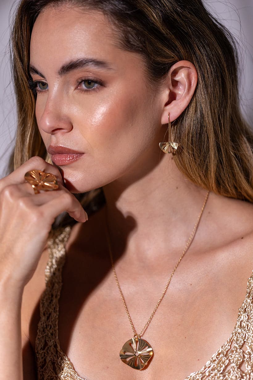 Aretes Gazania Gancho - imagen 1