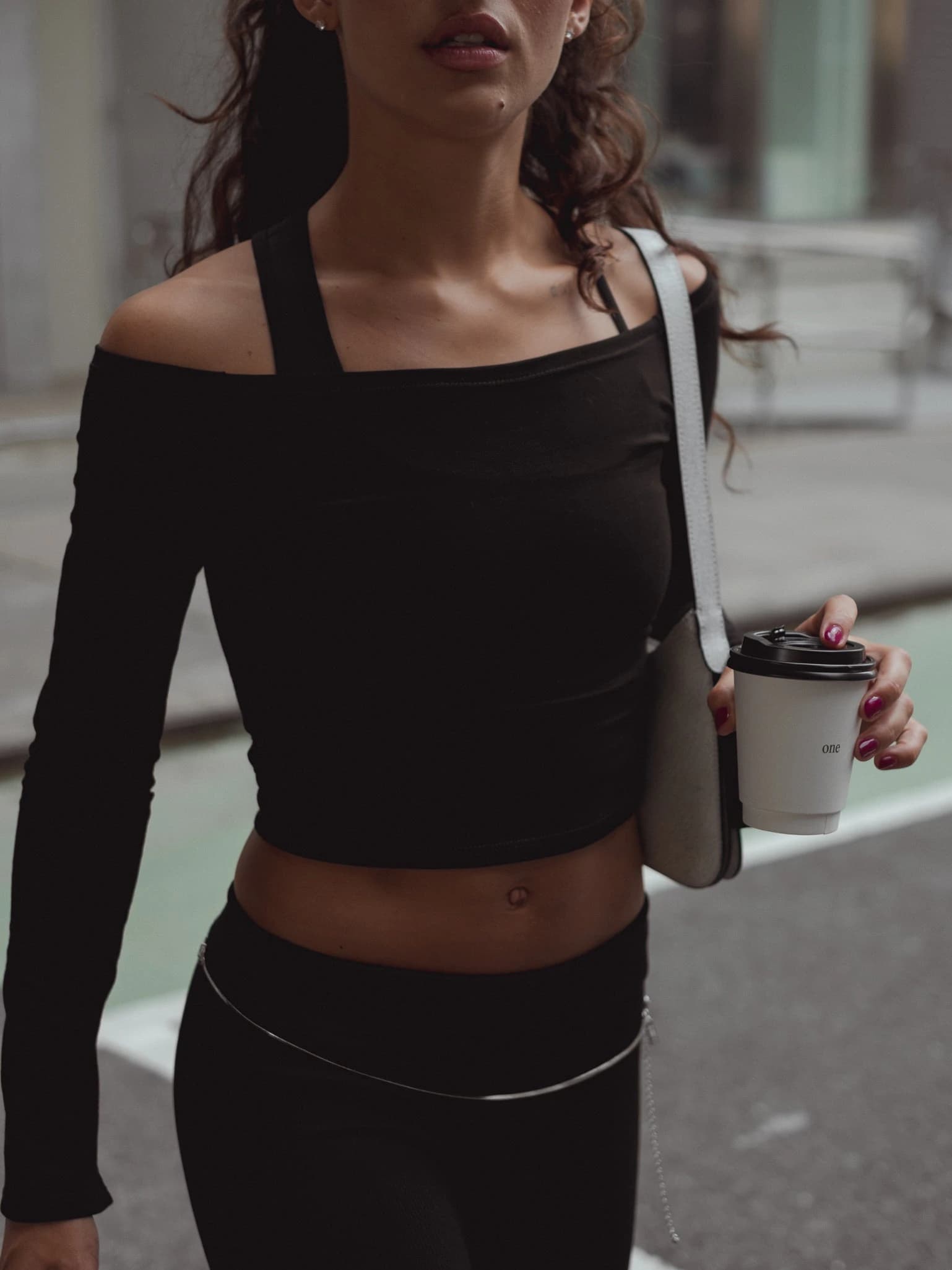 LONG SLEEVE DANCE TOP - BLACK - imagen 6