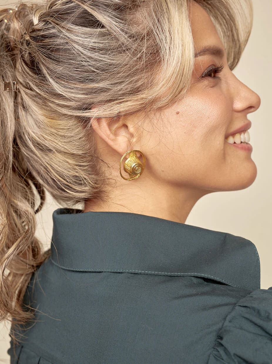 Aretes sombrero vueltiao - imagen 3
