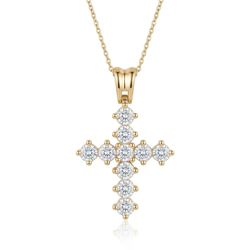 DIAMOND CROSS NECKLACES - imagen 1
