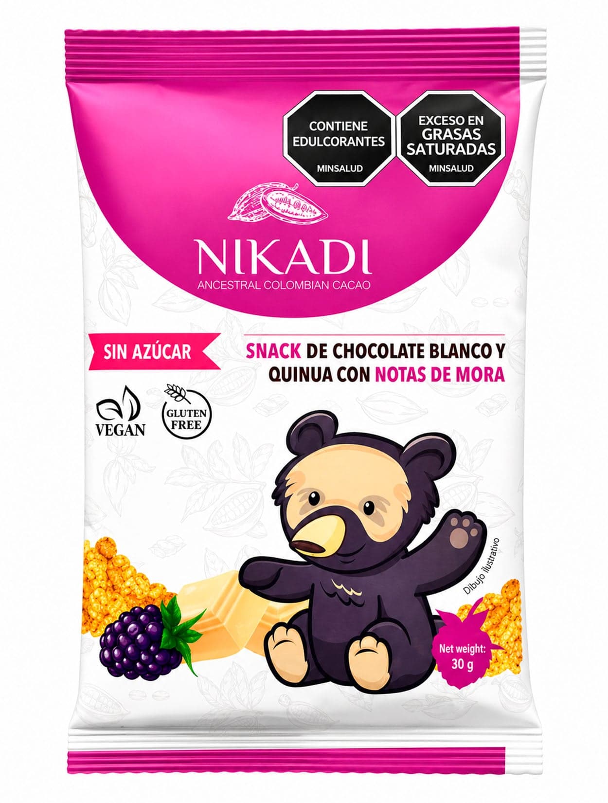 SNACK QUINUA MORA 30GR - imagen 1