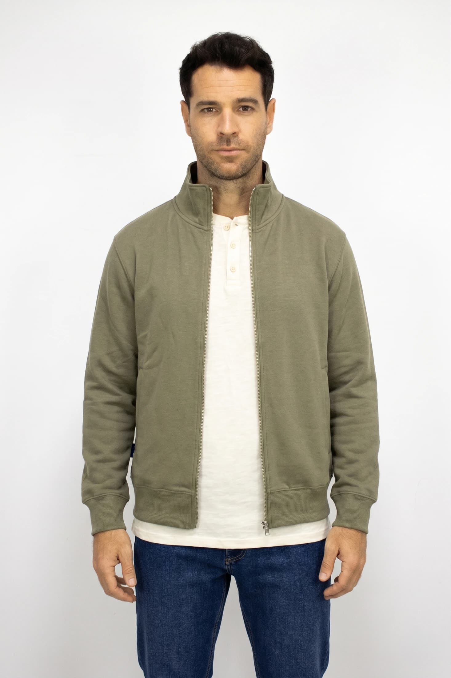 Saco verde con Cremallera para hombre - imagen 3