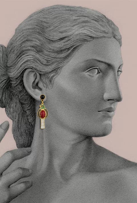 ARETES TROGON DE PECHO ROJO - imagen 2