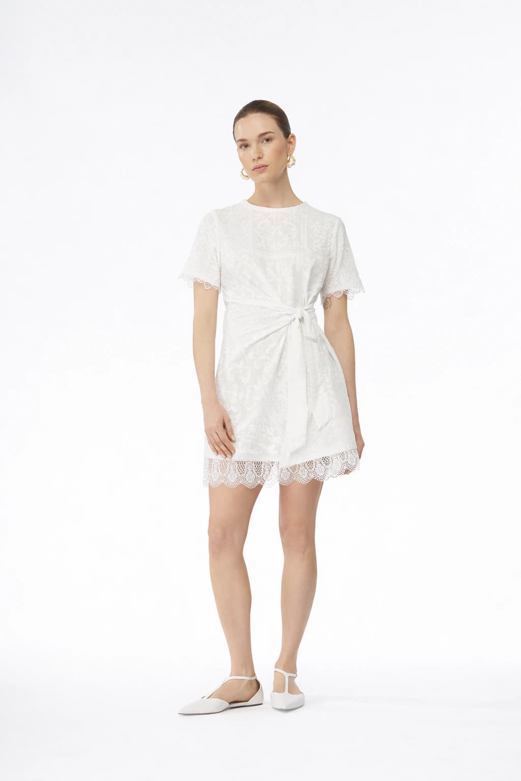 ISOLDE MINI DRESS WHITE - imagen 1
