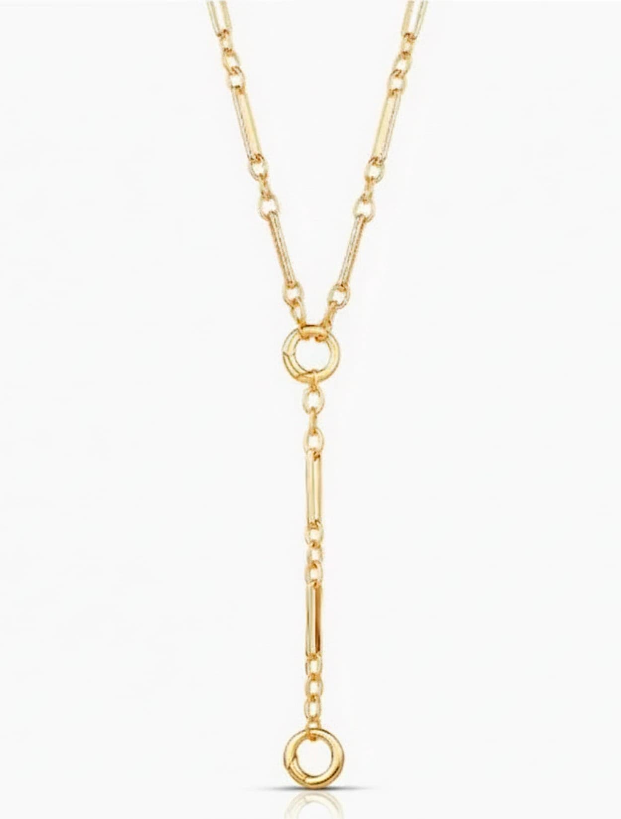 CADENA FANCY LINK PUSH CLASP LARIAT - imagen 1