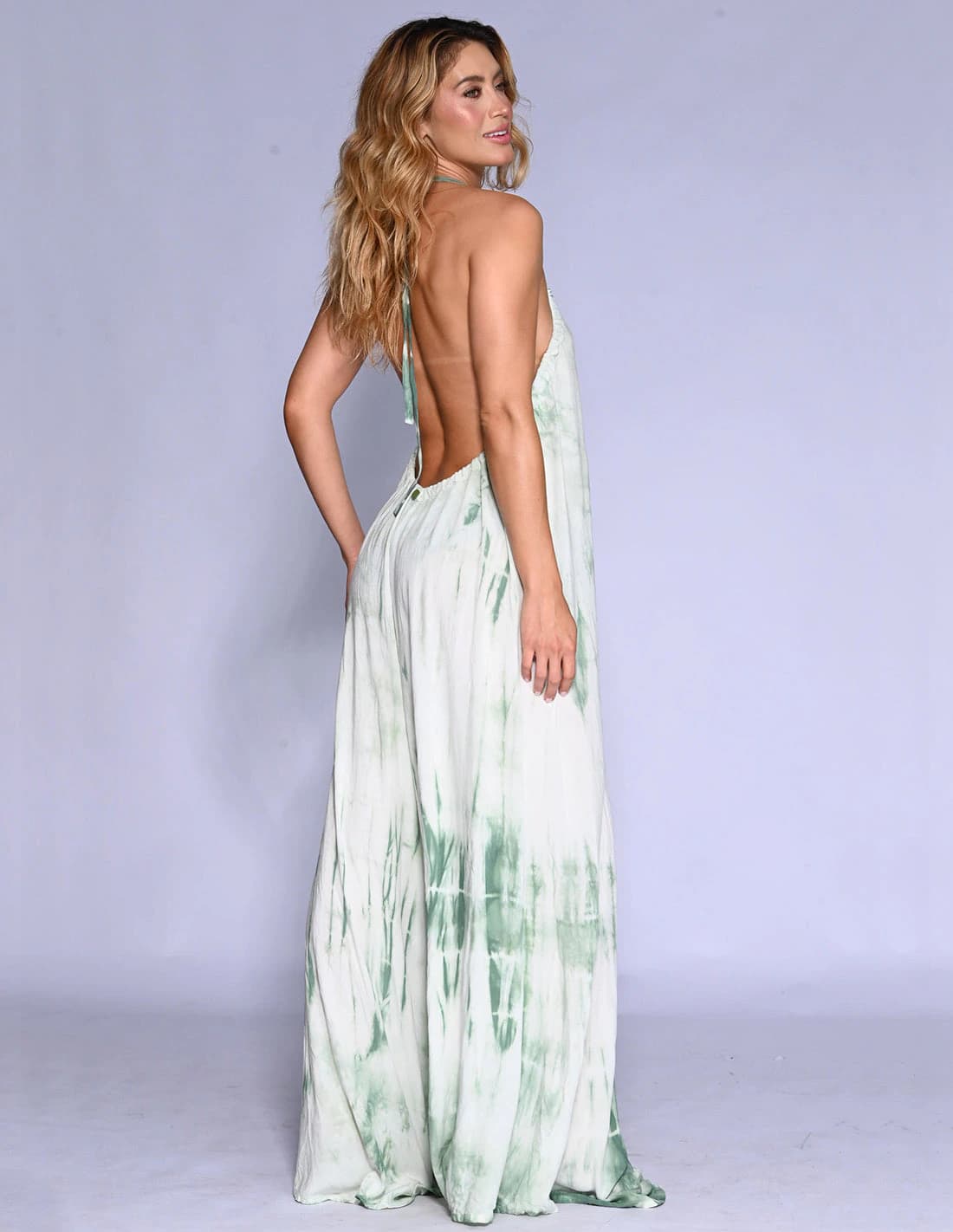 Jumpsuit Nira Spotted Green Stone - imagen 4