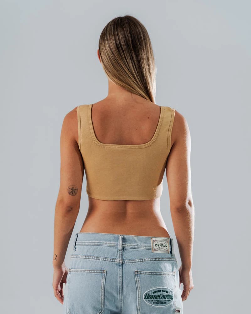 Crop Top Basic Beige - imagen 2