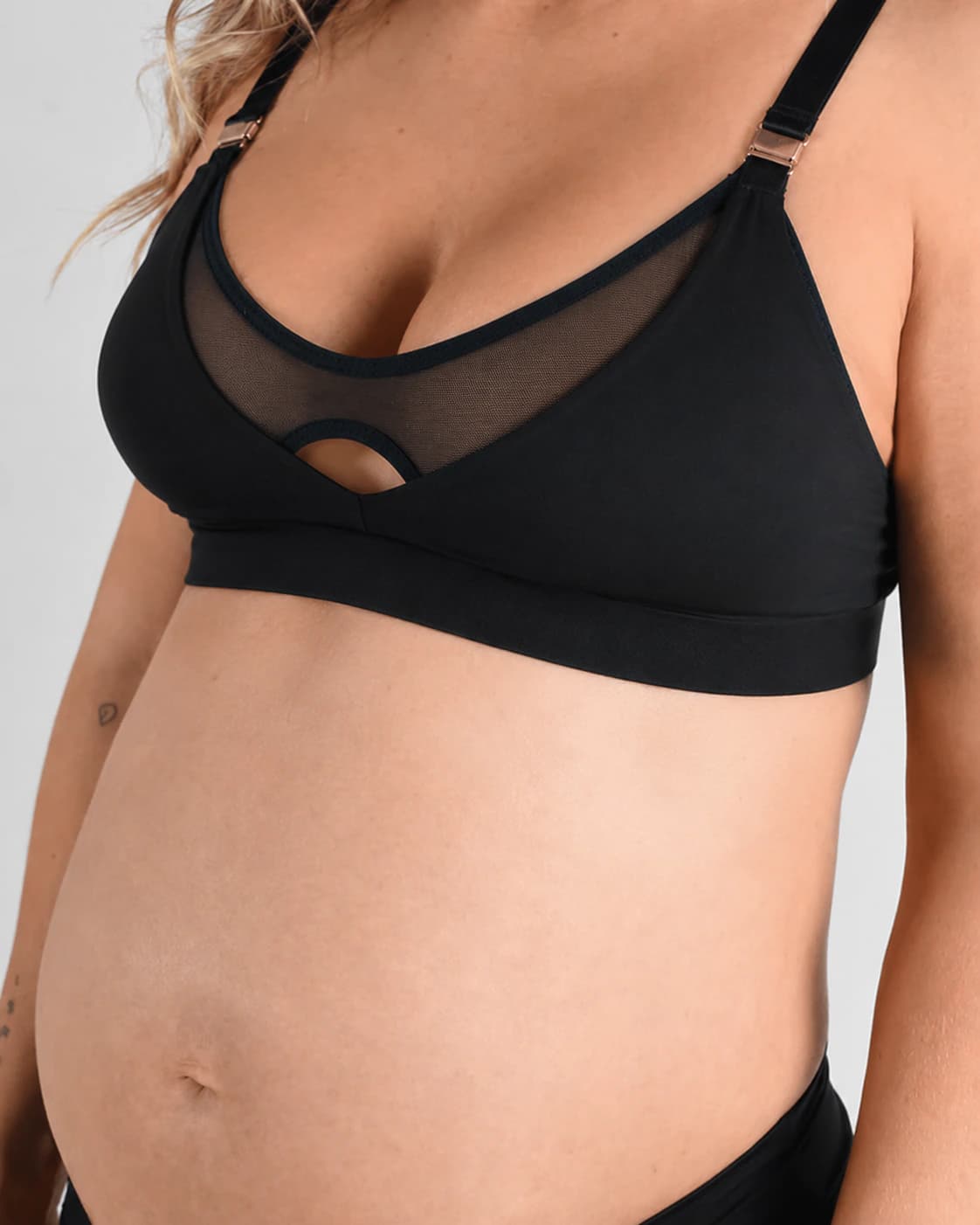 Bralette lactancia - MALENA Negro