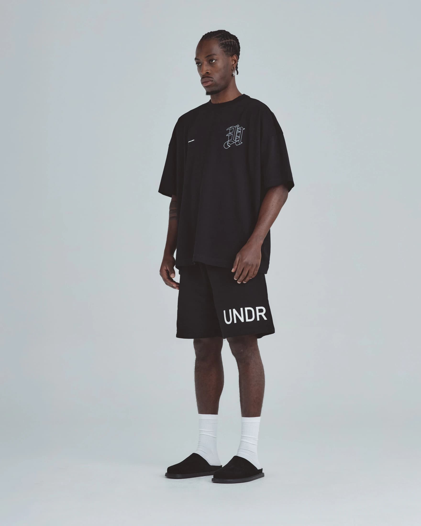 Line Solid U Tshirt Black - imagen 5