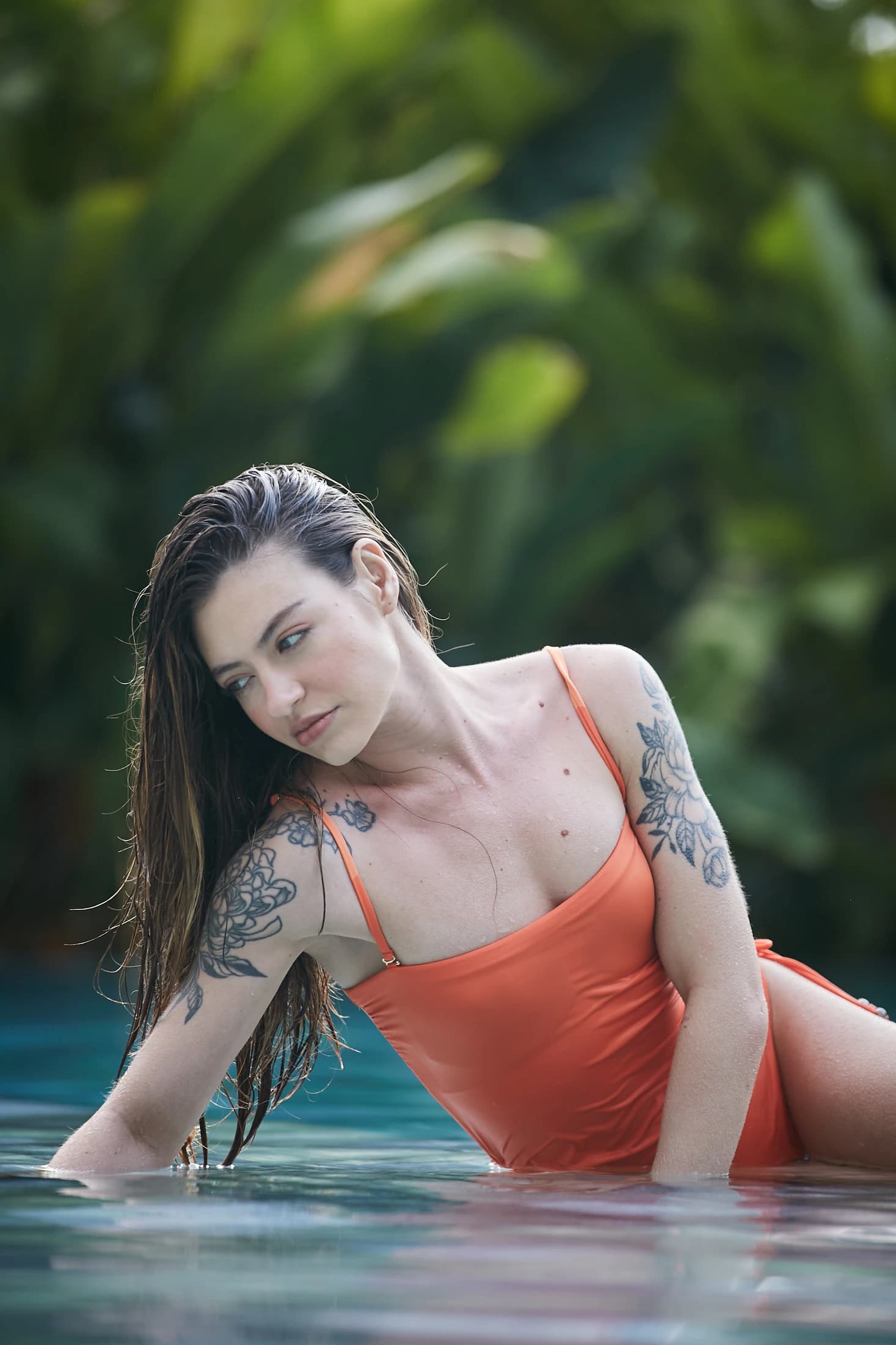 Vestido De Baño Entero Verano Naranja - imagen 2