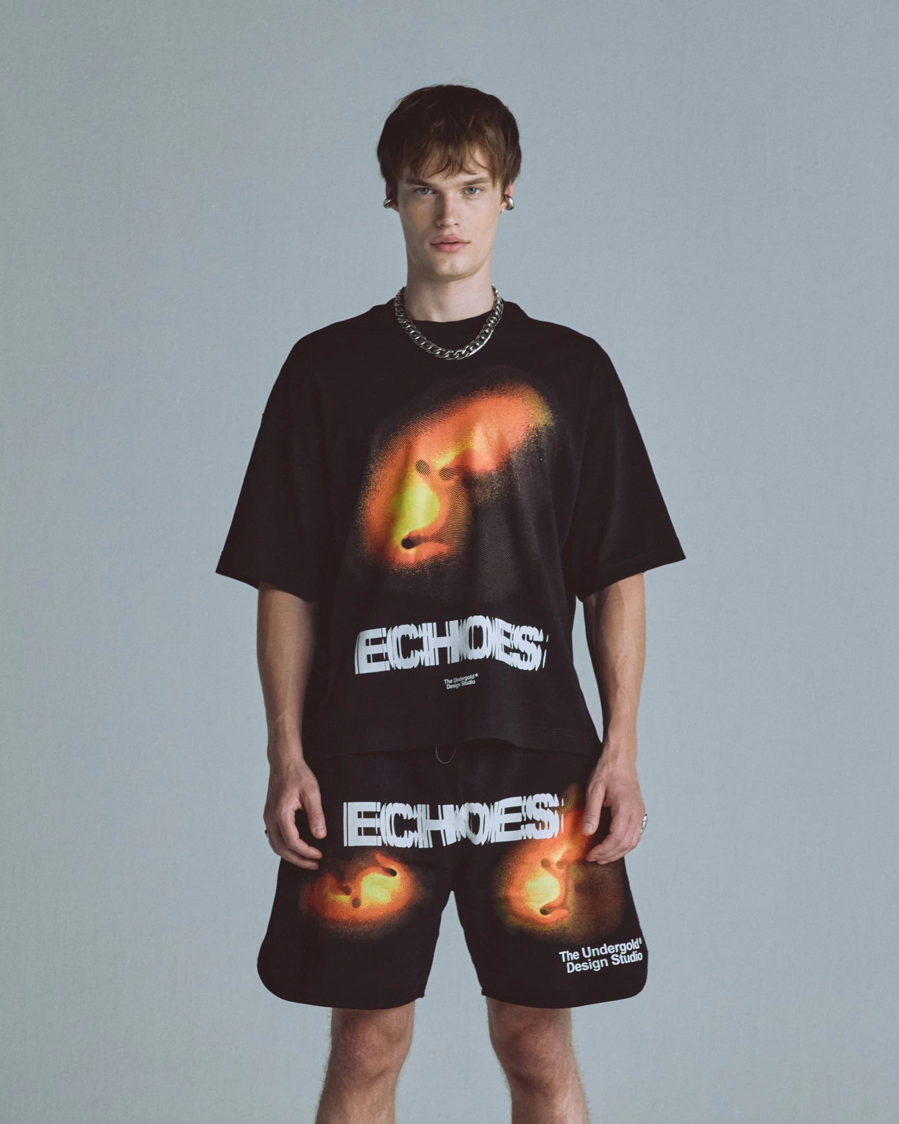 Echoes Pulse Boxy Fit Tshirt Black - imagen 2