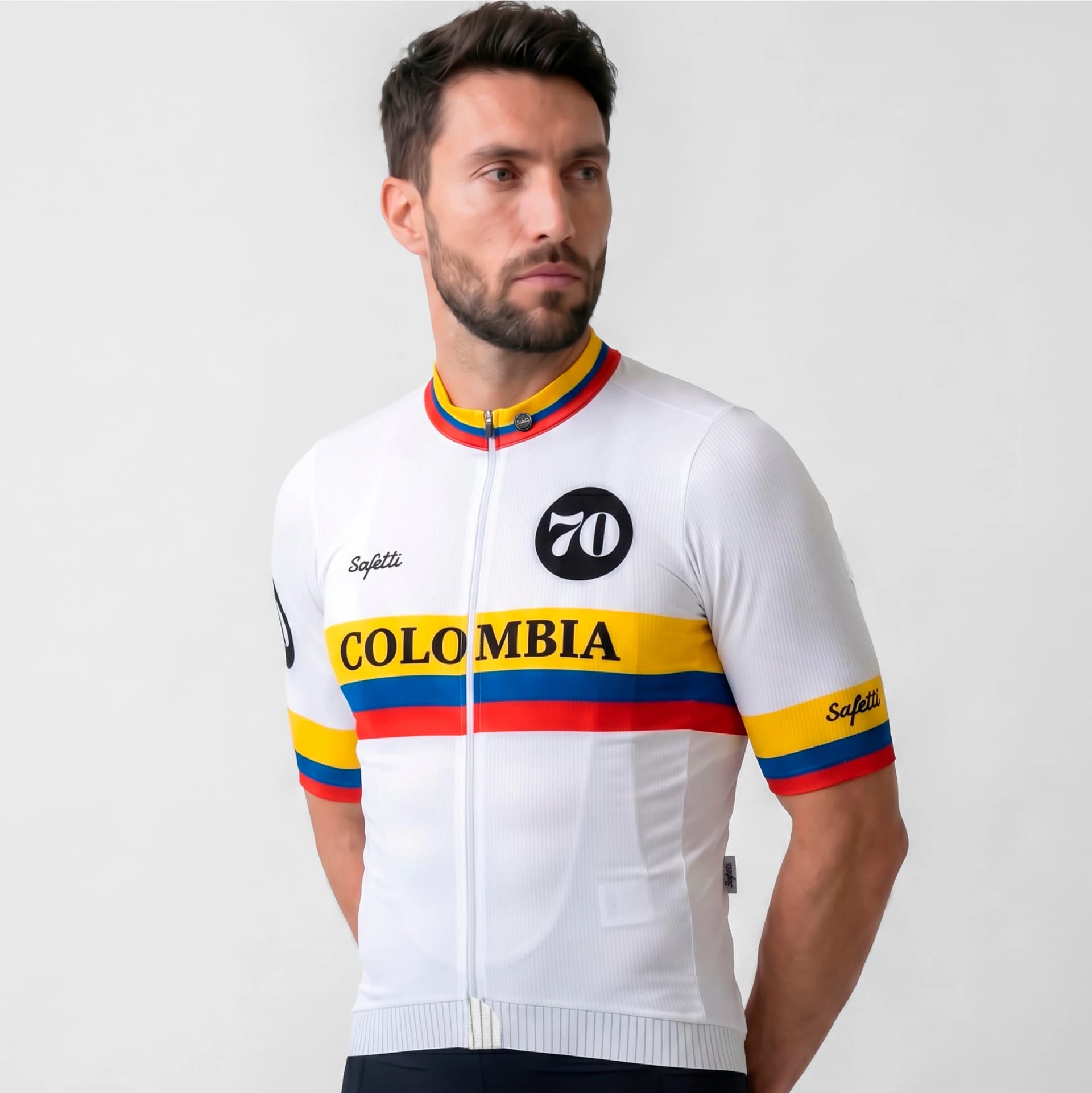 CAMISA CICLISMO MANGA CORTA COLOMBIA COCHISE 70 PARA HOMBRE - imagen 3