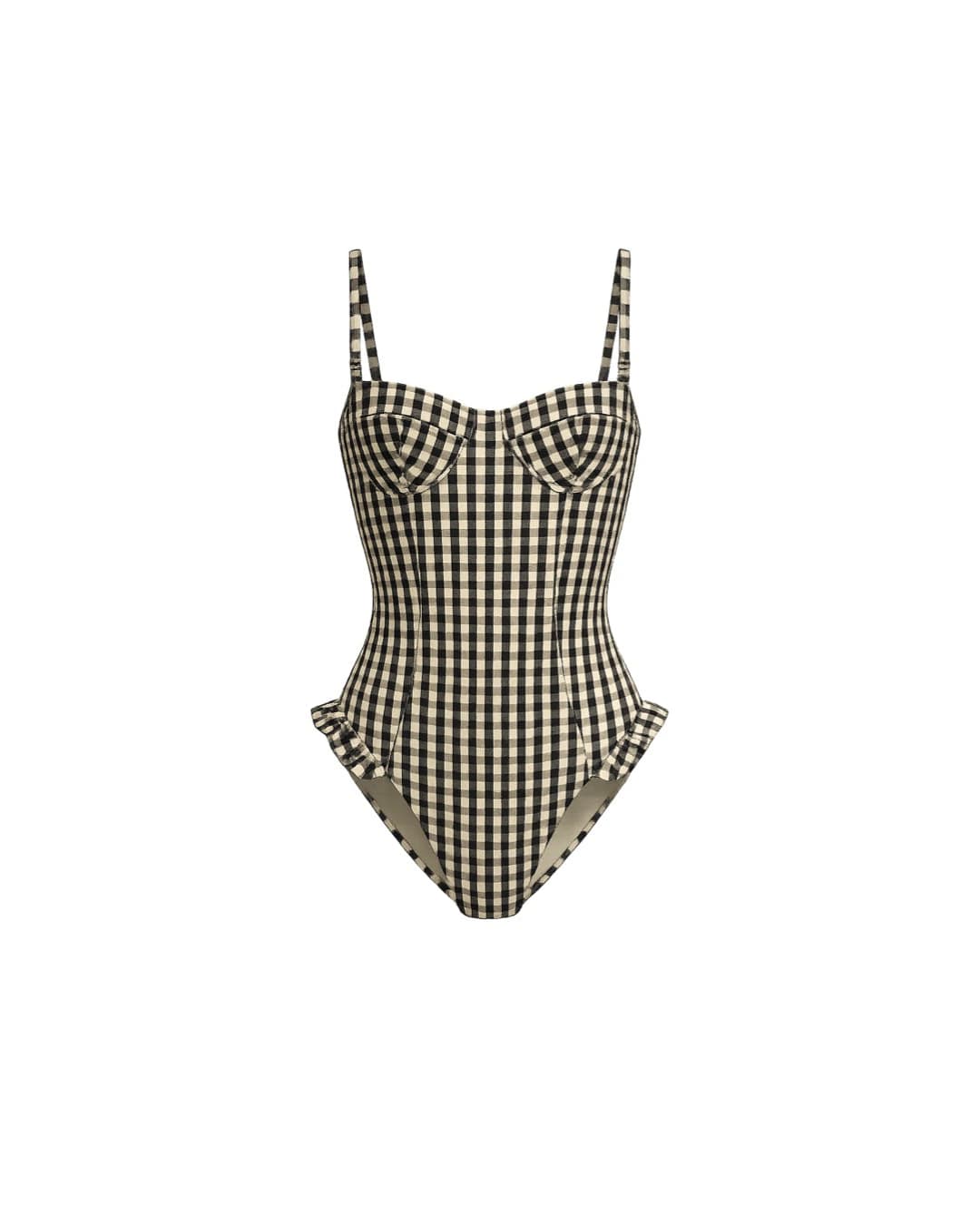 NIKKI ONE PIECE - BLACK GINGHAM - imagen 2