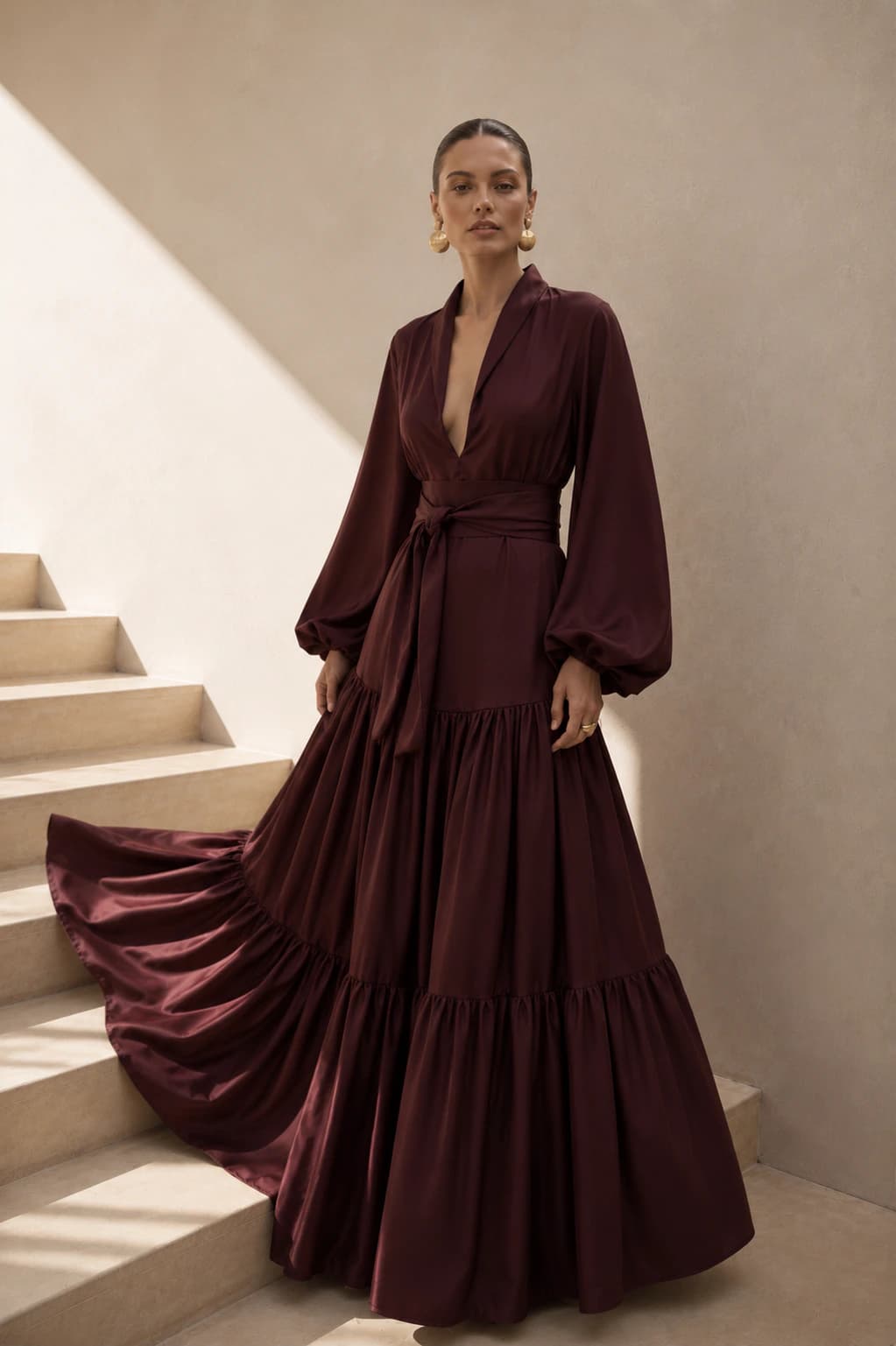 Vestido Granada vinotinto - imagen 1